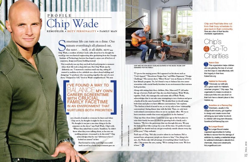 My Johns Creek magazine profiles Chip Wade
